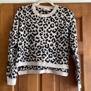 Leopard Print Woman’s Sweater size small